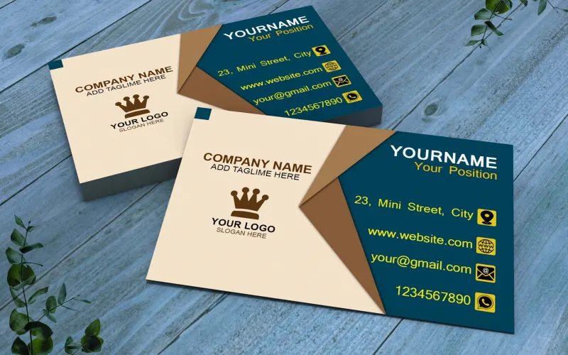 Stack of printed business card designs